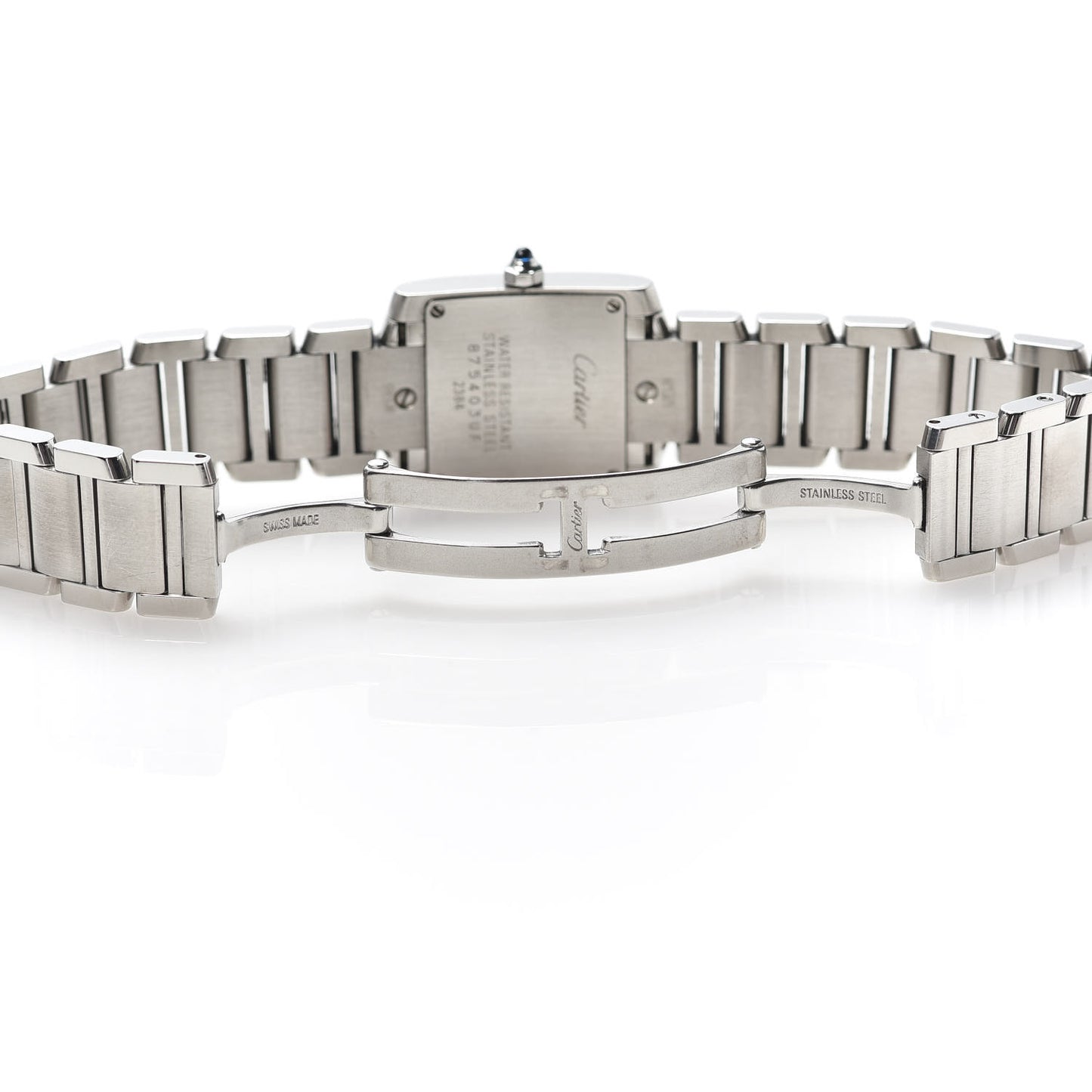Stainless Steel 20mm Tank Francaise Quartz Watch