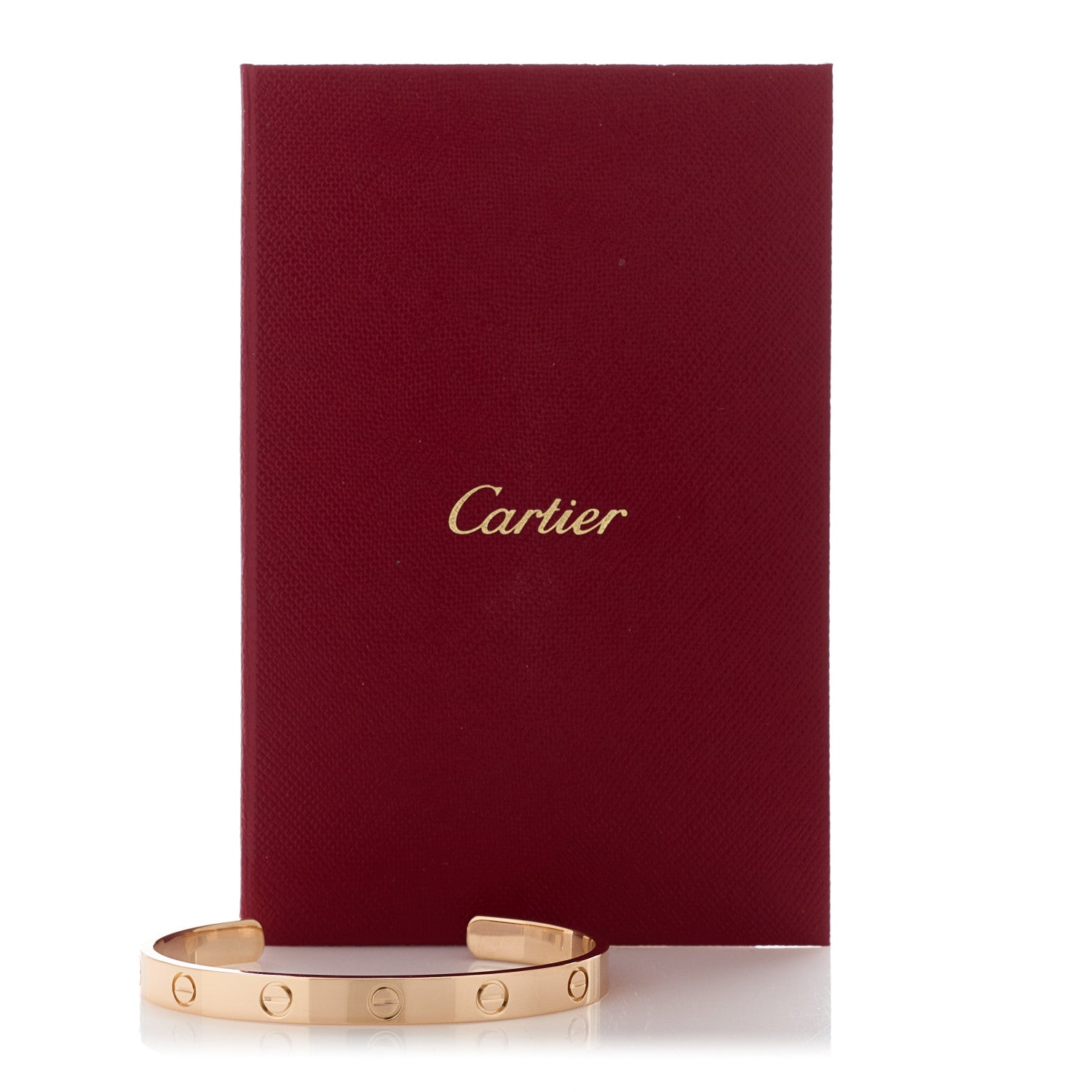 Cartier 18K Pink Gold LOVE Cuff Bracelet 17 4 of 4