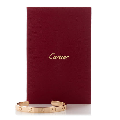 Cartier 18K Pink Gold LOVE Cuff Bracelet 17 4 of 4