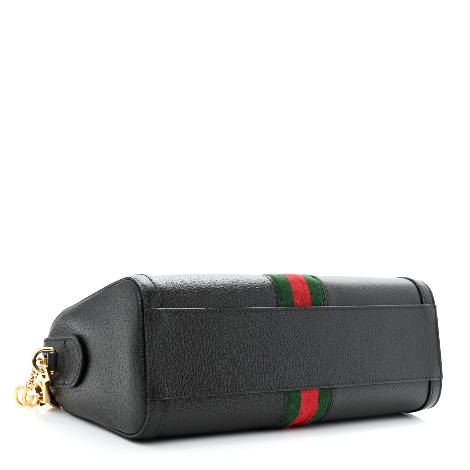 Gucci Textured Dollar Calfskin Web Medium Ophidia Boston Black 4 of 11