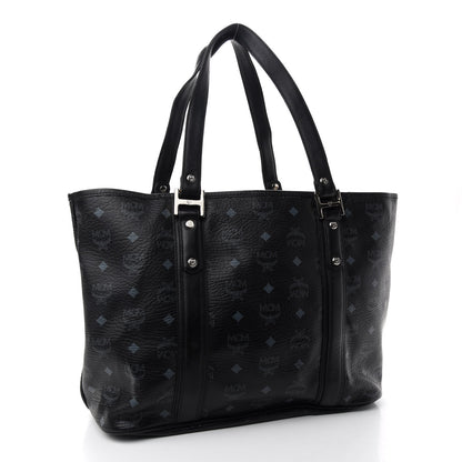 MCM Visetos Shopping Tote Black 3 of 13