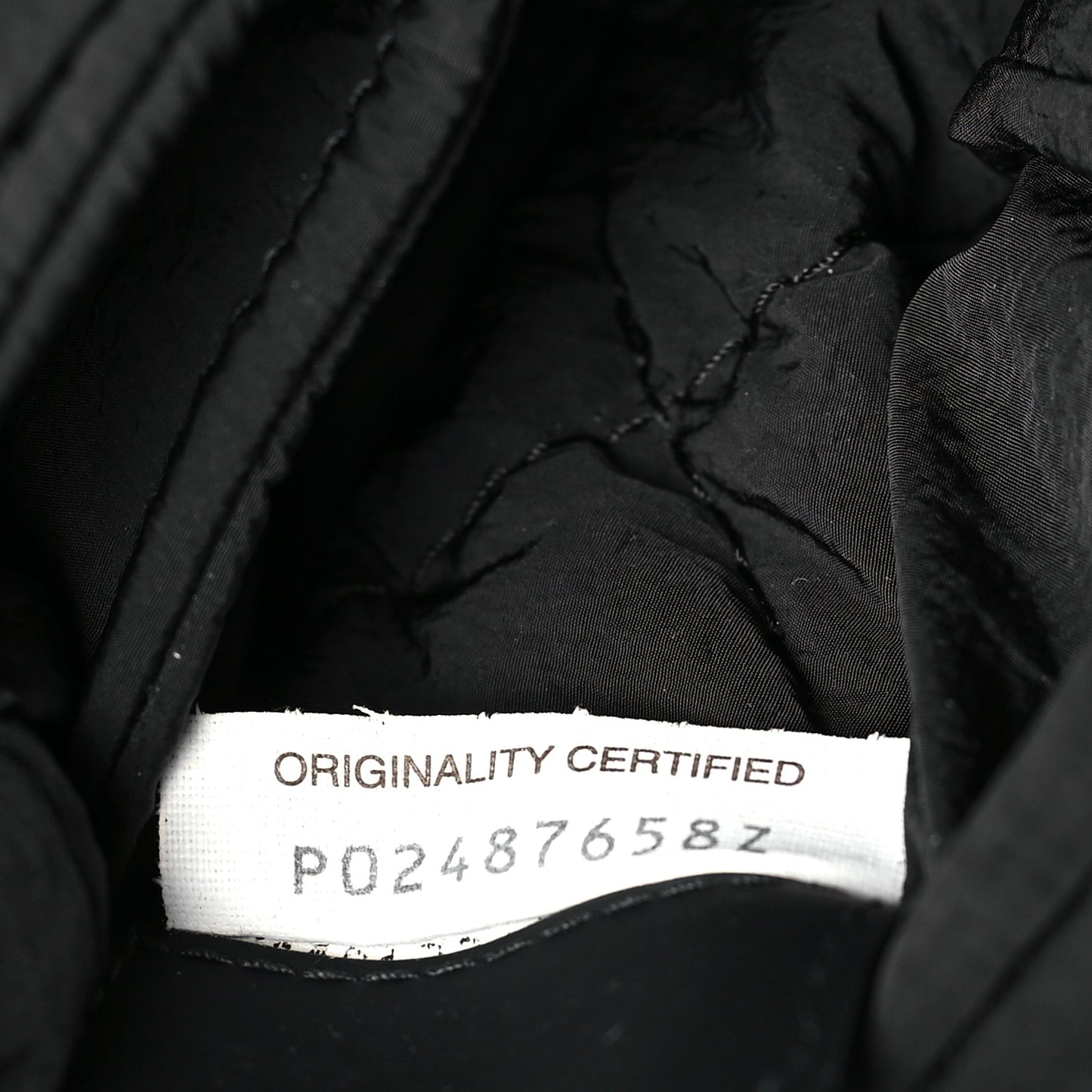 Nylon Intrecciato Padded Tech Maxi Cassette Bag Black