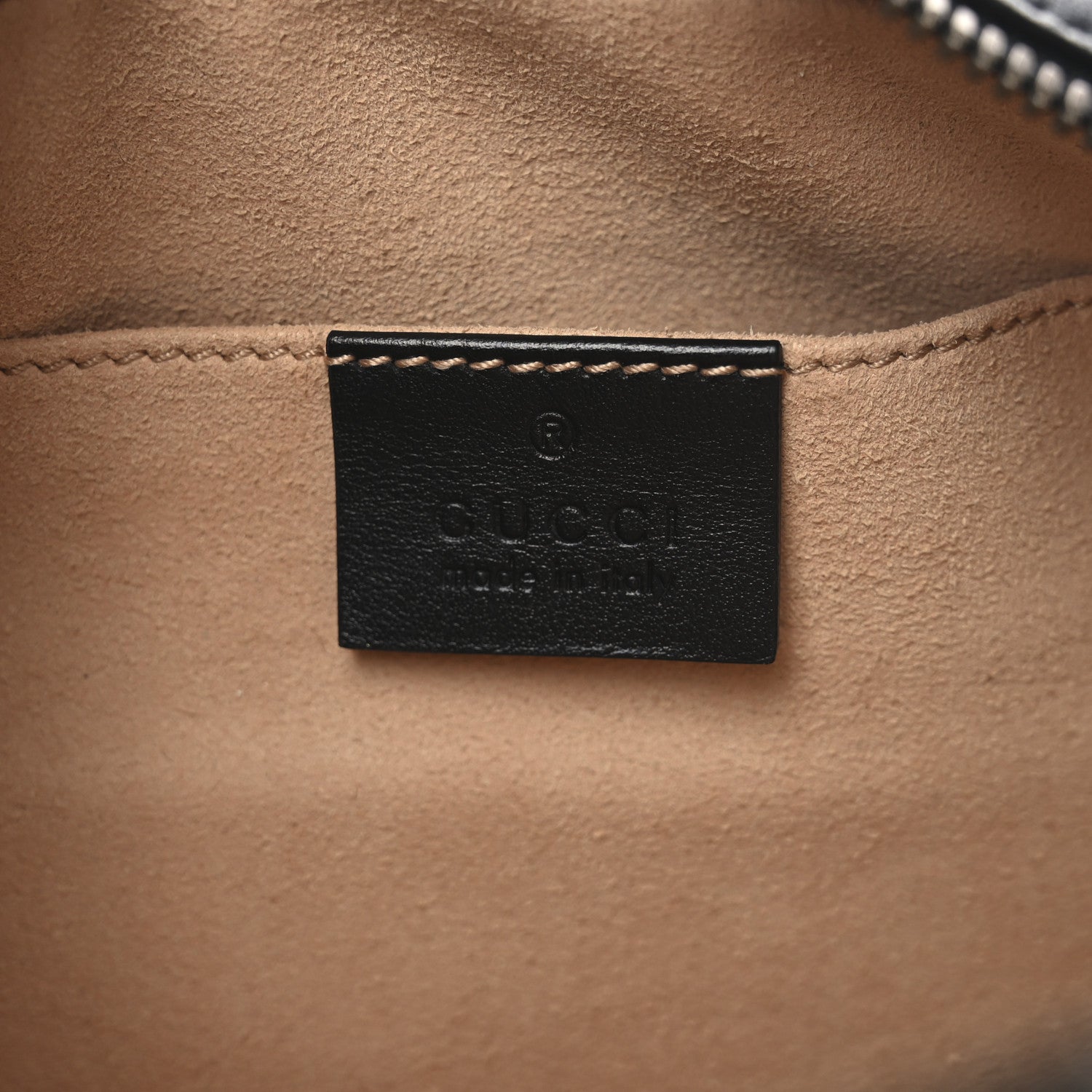 Gucci Calfskin Matelasse Small GG Marmont Chain Shoulder Bag Black 6 of 10