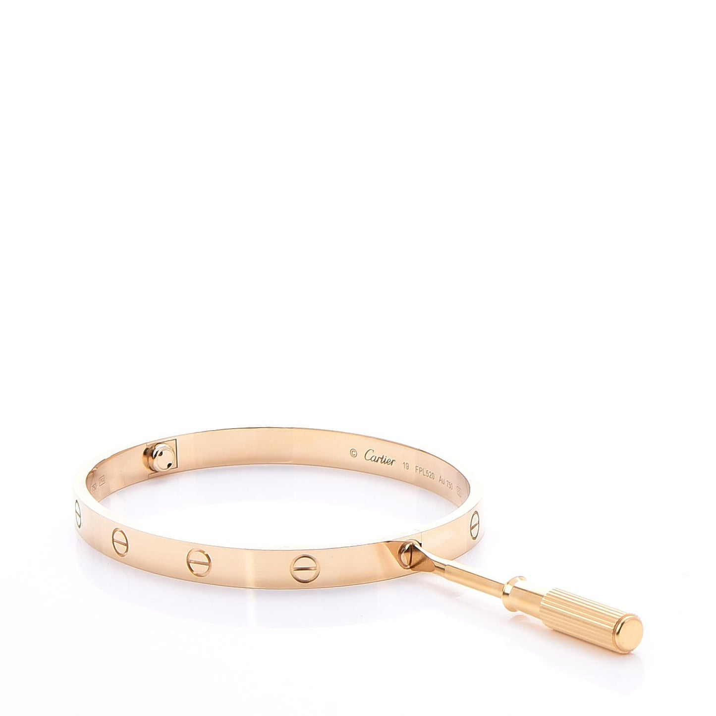 18K Yellow Gold LOVE Bracelet 19