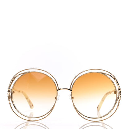 Chloe Oversized Round Carlina Oversized Round Sunglasses CE114SC Gold 2 of 7