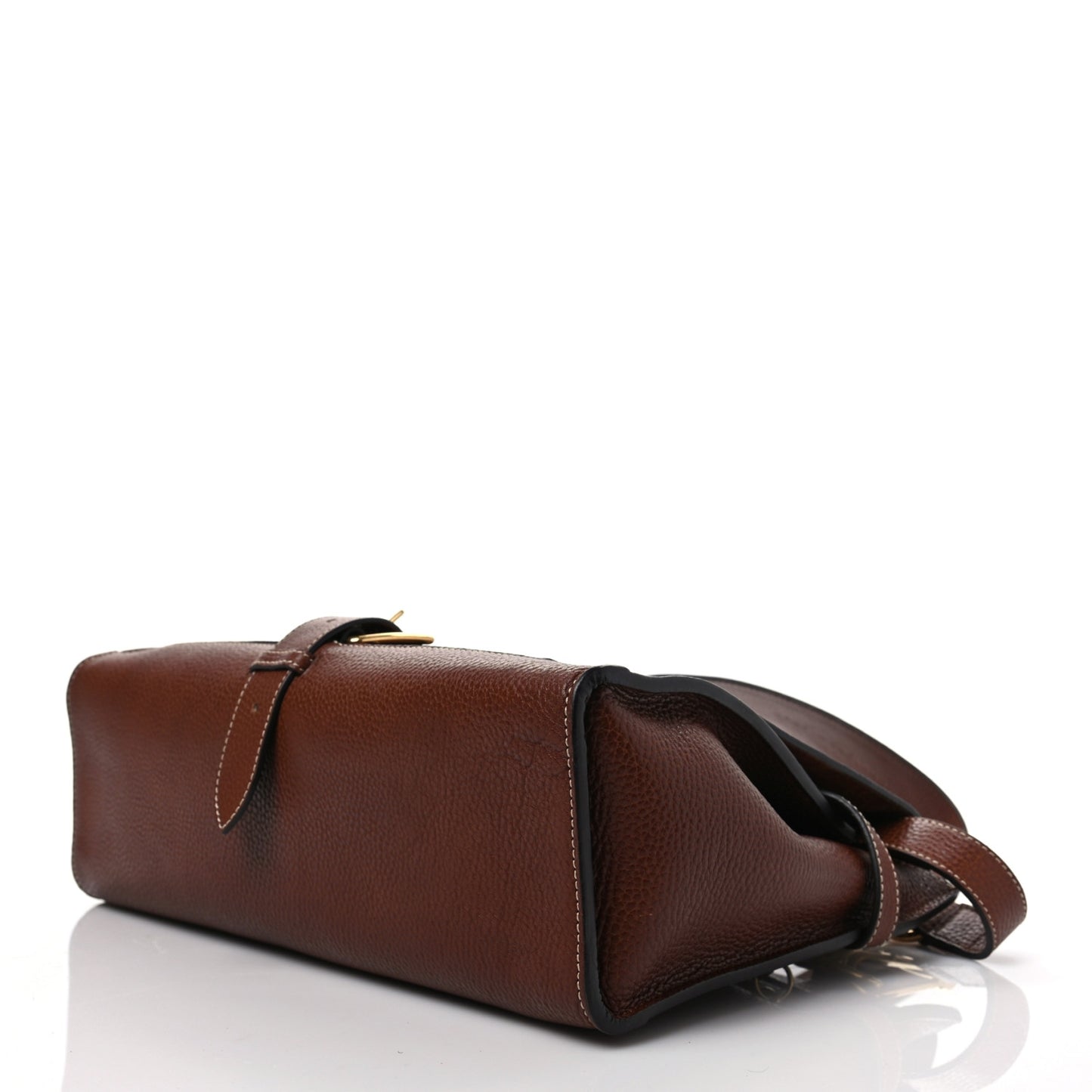 Classic Grain Calfskin Small Chiltern Satchel Oak