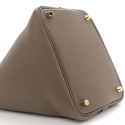 Hermes Taurillon Clemence Picotin Lock 18 PM Etoupe 9 of 10