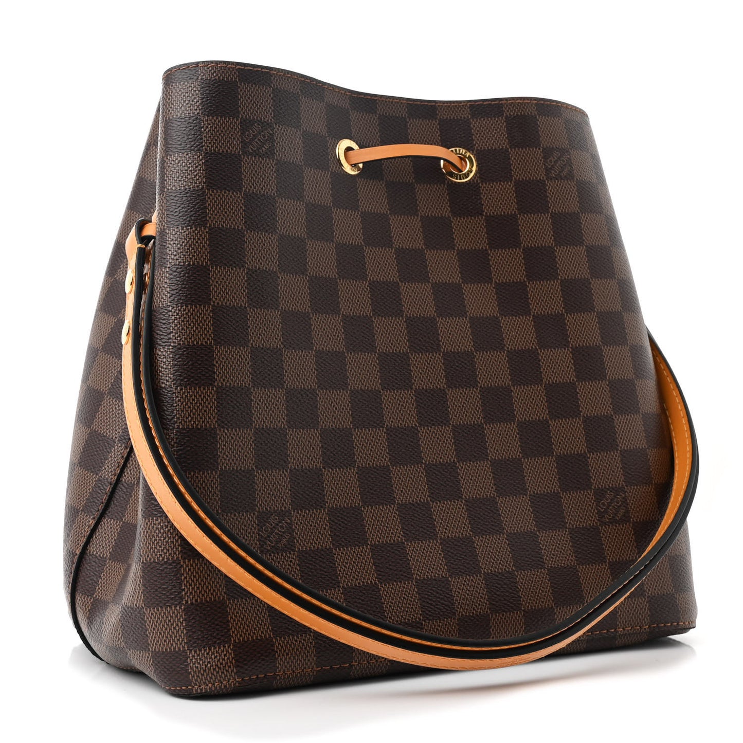 Damier Ebene Neonoe MM Safran