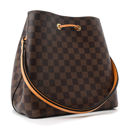 Louis Vuitton Damier Ebene Neonoe MM Safran 3 of 12