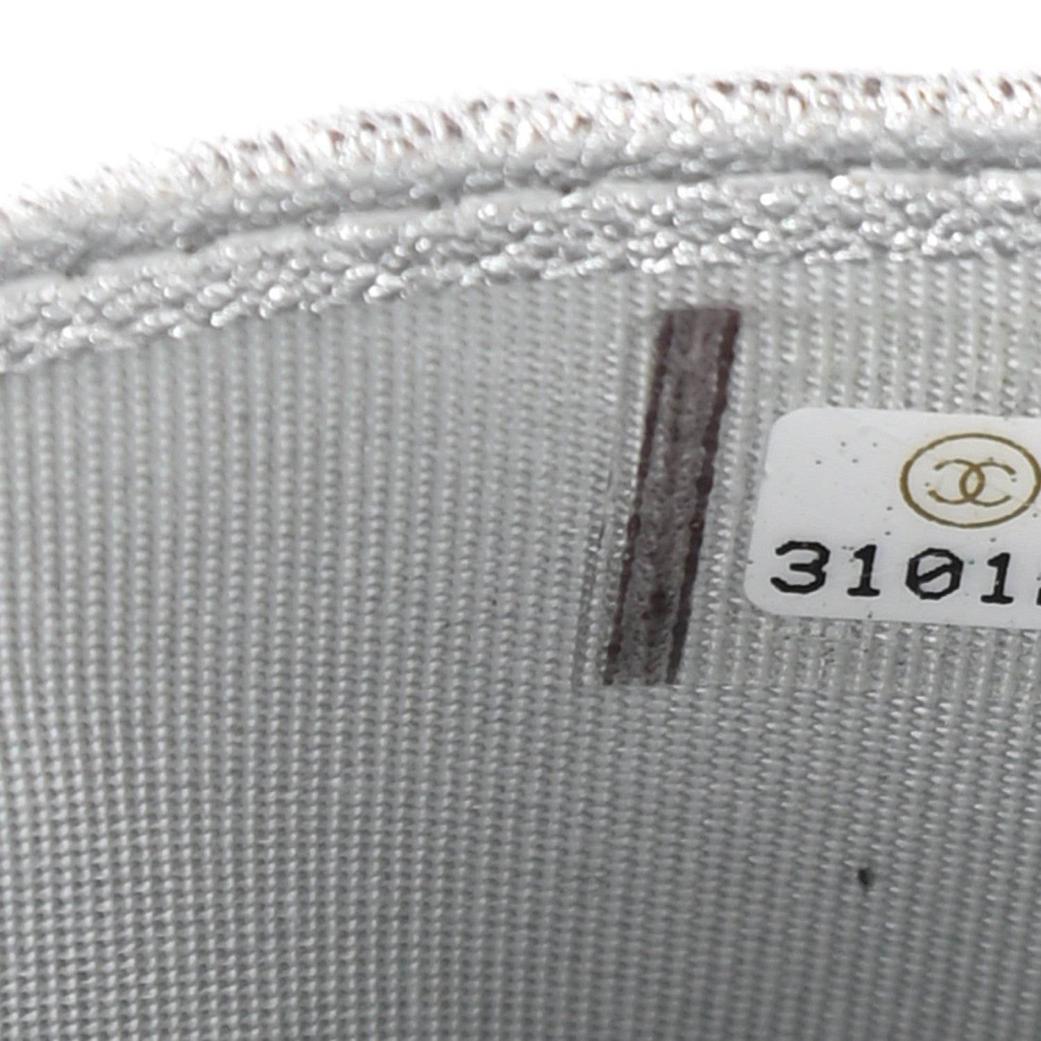 Chanel Metallic Lambskin Quilted Card Holder Silver 8 of 12