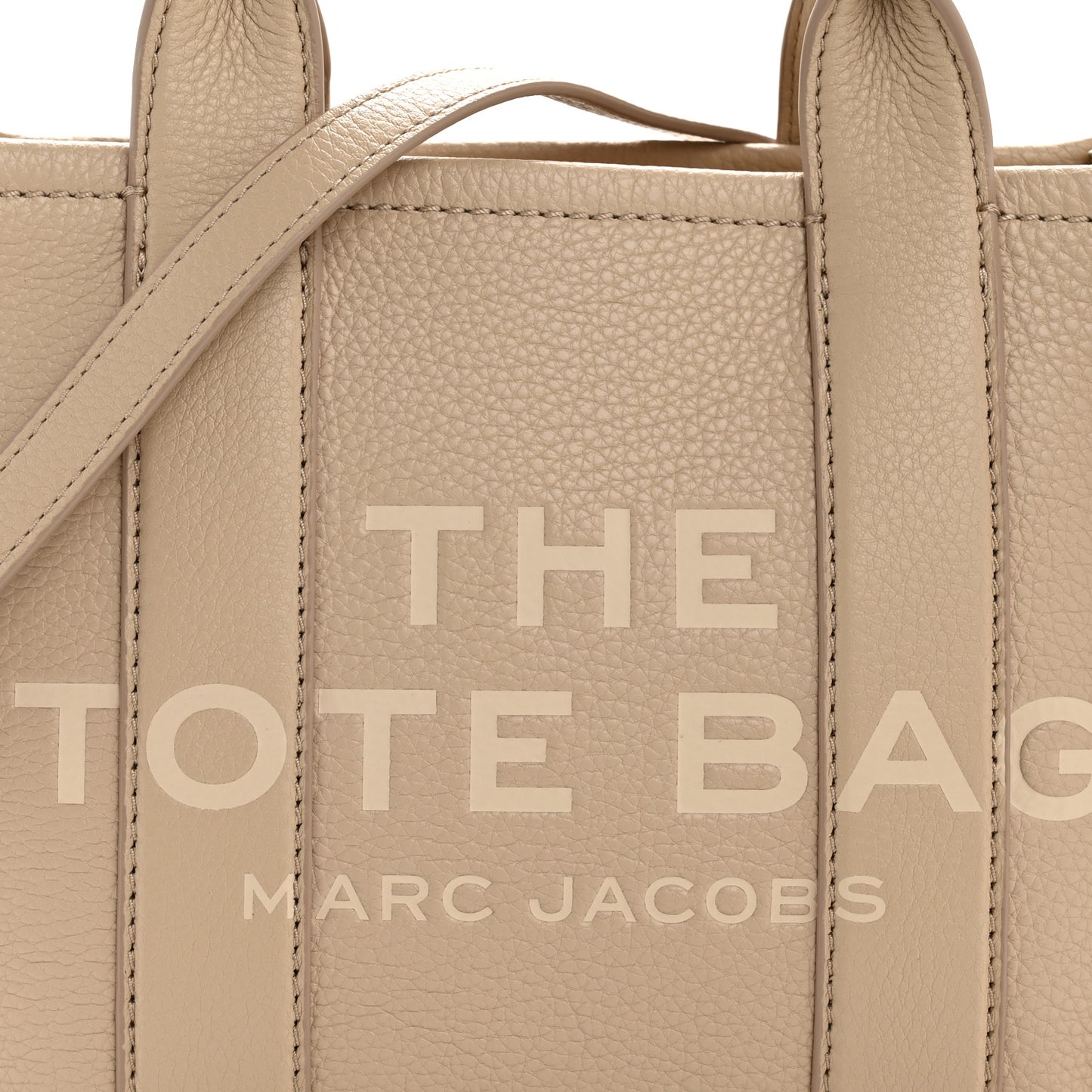 Grained Calfskin Small The Tote Bag Cotton Twine