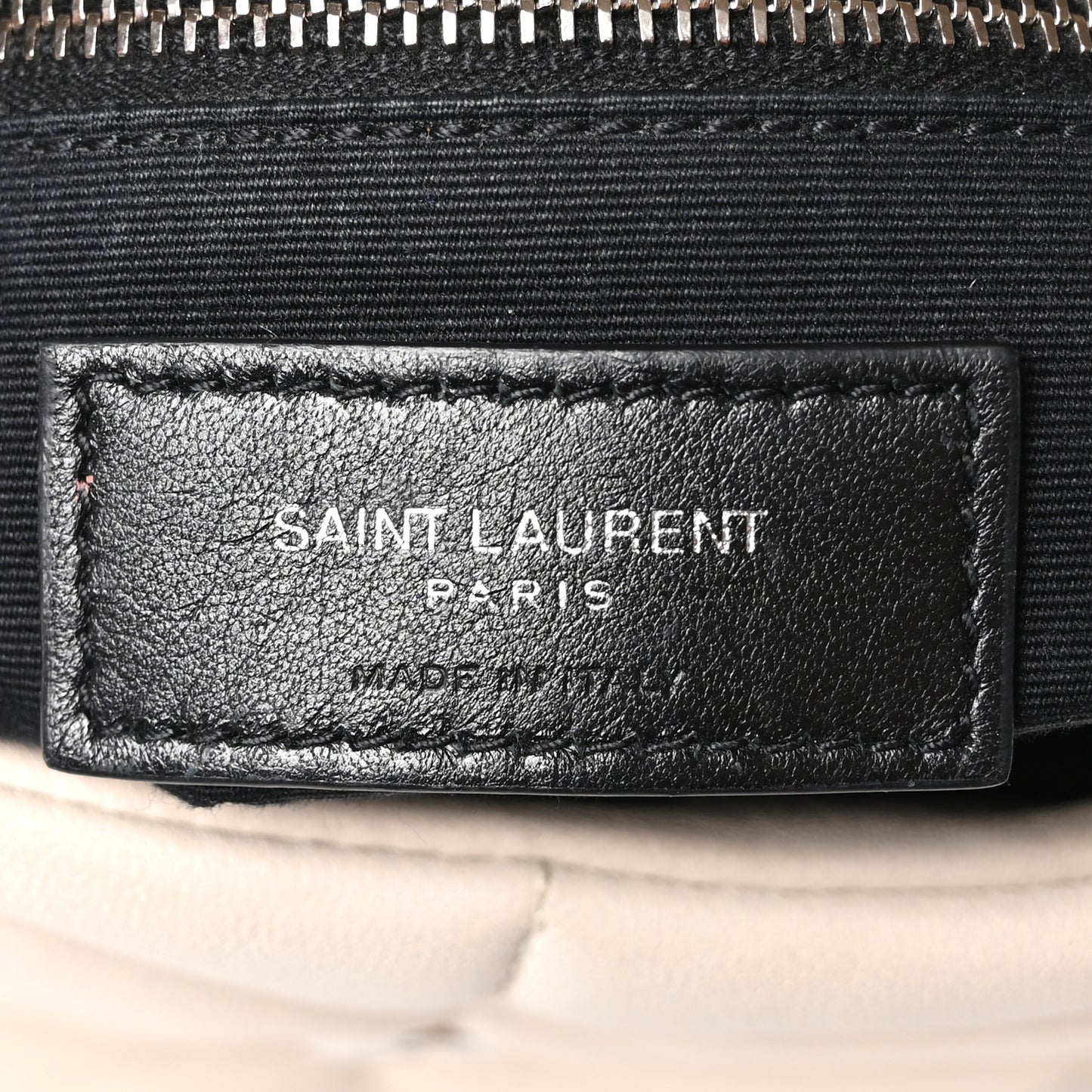 Lambskin Quilted Toy Loulou Puffer Monogram Chain Satchel Crema Soft