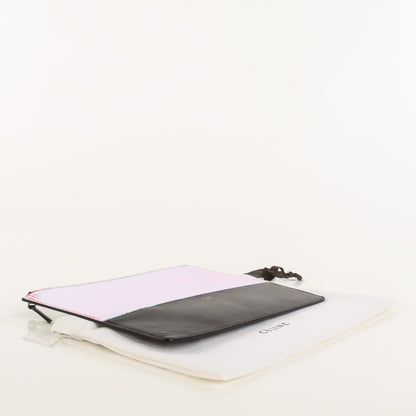 Celine Lambskin Bi-Color Solo Clutch Pouch Black 4 of 6