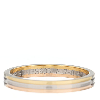 Cartier 18K Pink White Yellow Gold 2.5mm Vendome Louis Cartier Wedding Band Ring 49 5 4 of 4