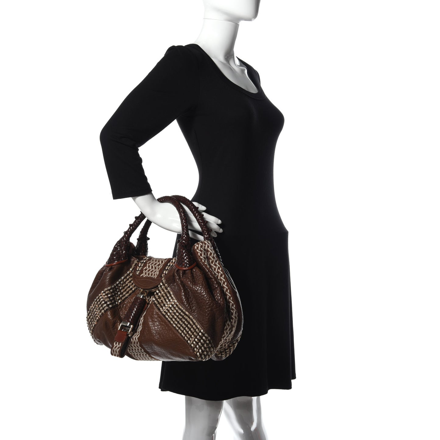 Nappa Embroidered Spy Cognac Avorio