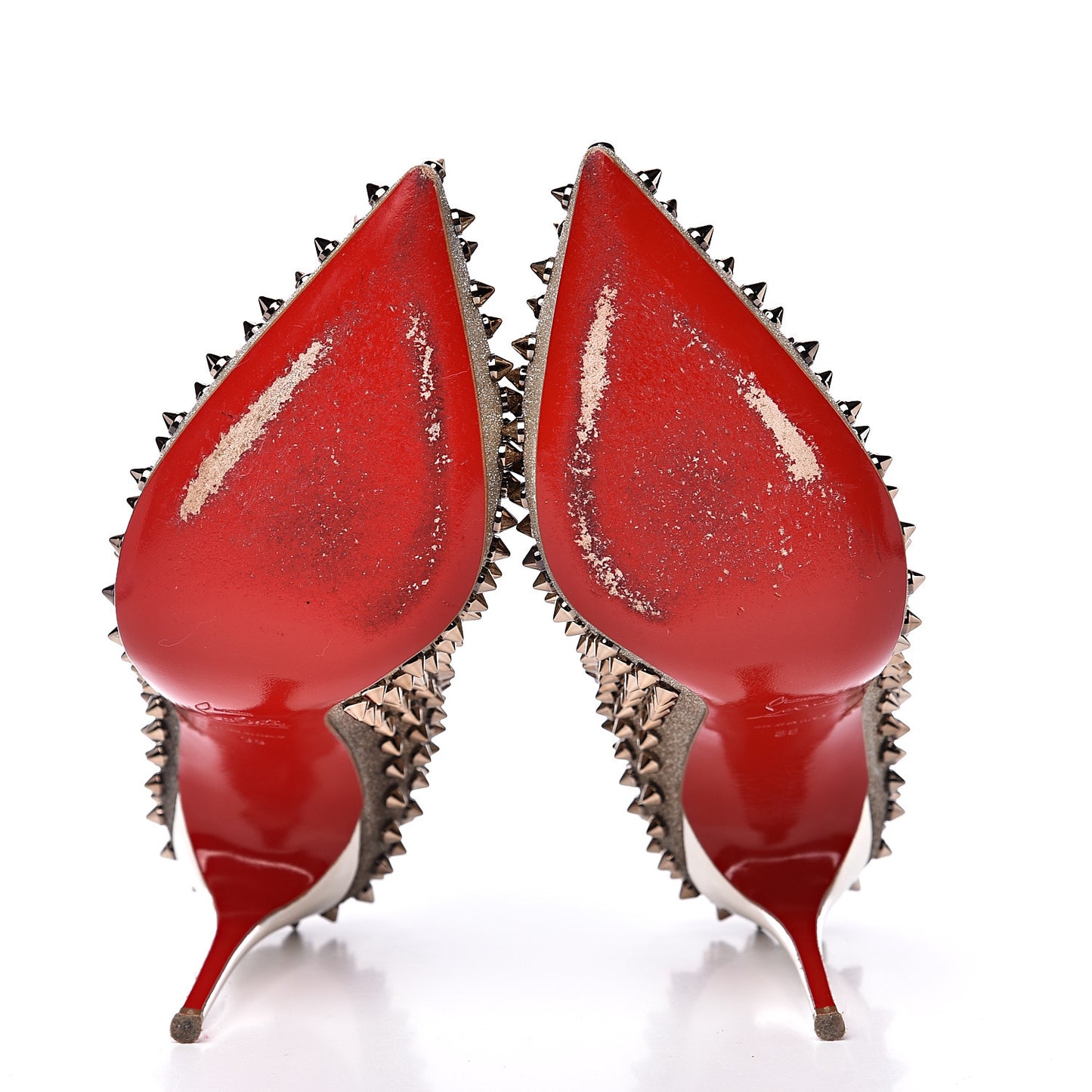 Glitter Mini Specchio Follies Spikes 100 Pumps 38 Ivory Colombe Metal