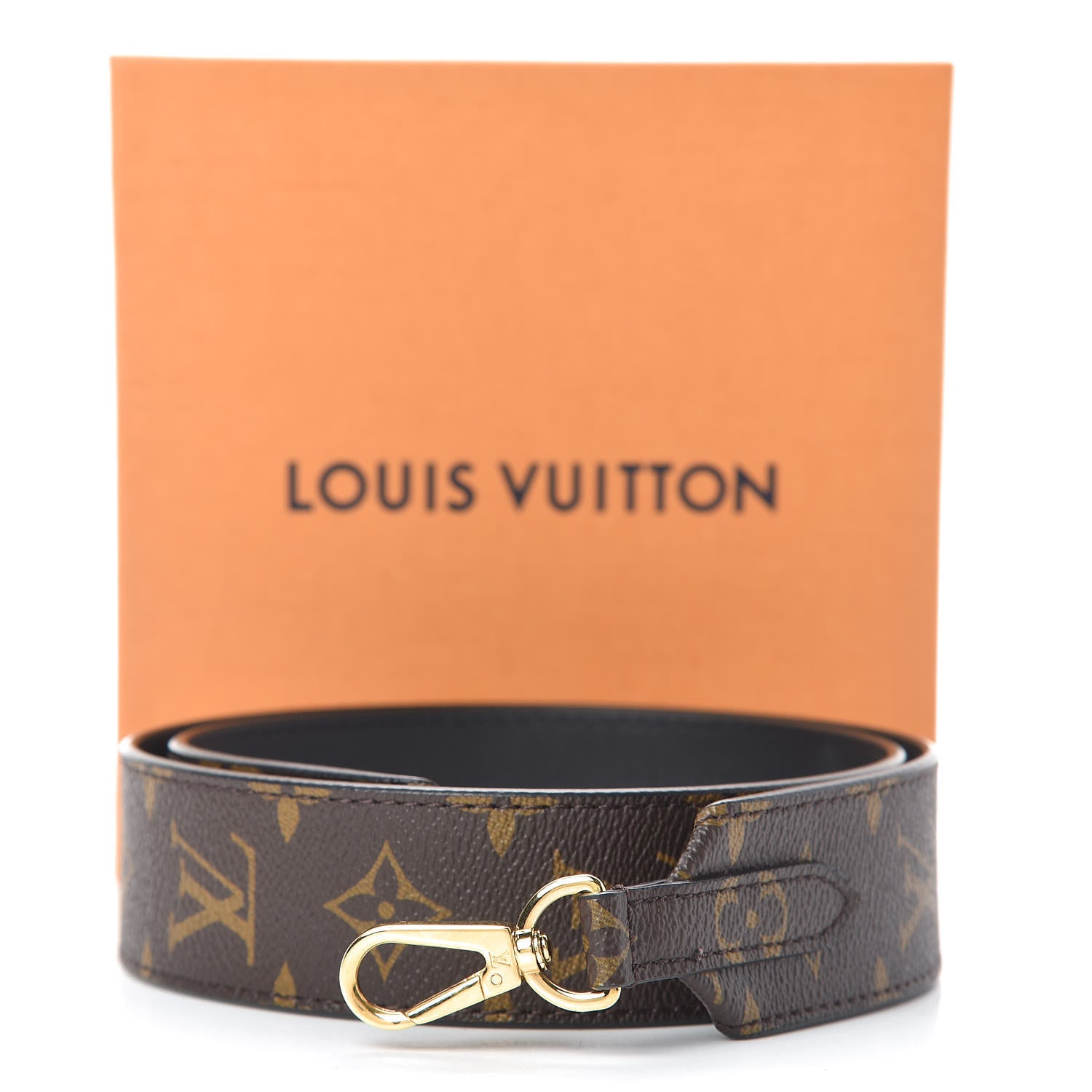 Louis Vuitton Monogram Bandouliere Shoulder Strap Black 6 of 6
