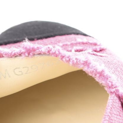 Chanel Linen CC Espadrilles 38 Pink Black 9 of 10