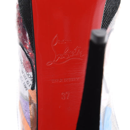 Christian Louboutin PVC Velvet Winter Trash 150 Pumps 37 Black 6 of 10