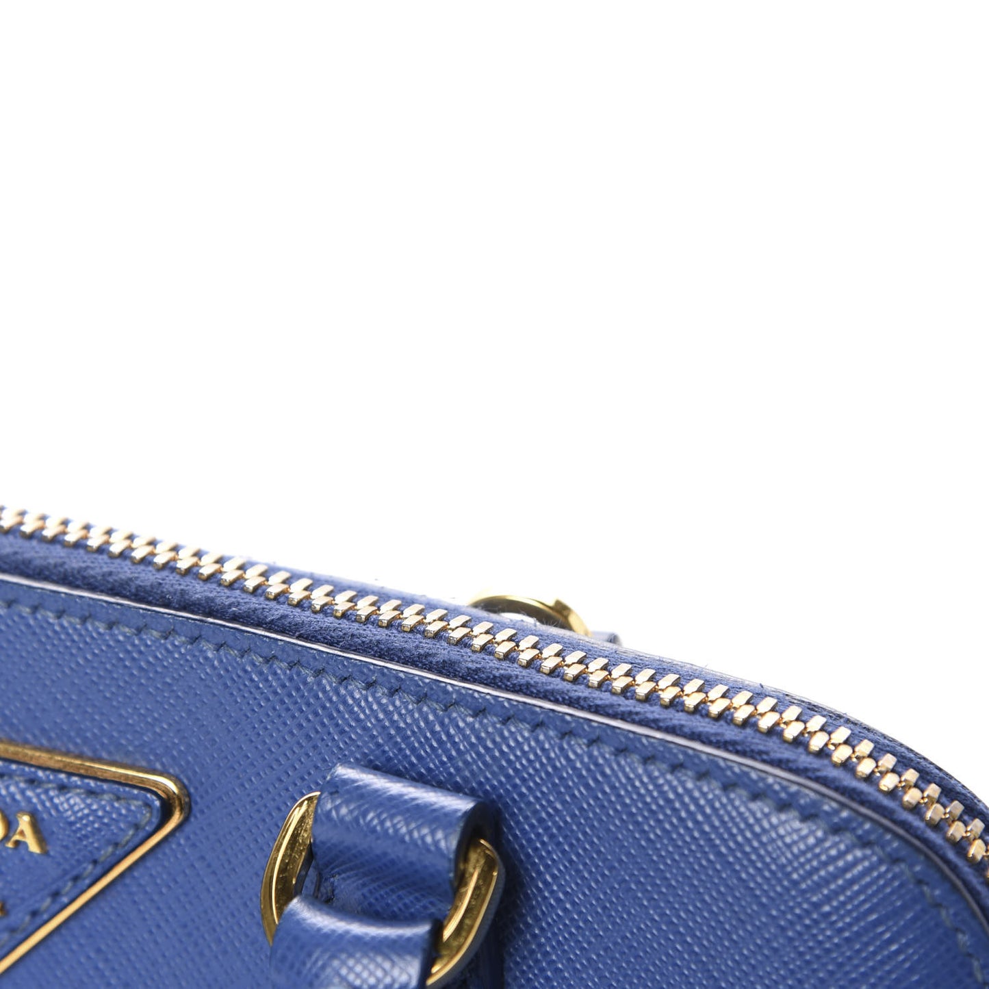 Saffiano Lux Small Promenade Tote Azzurro