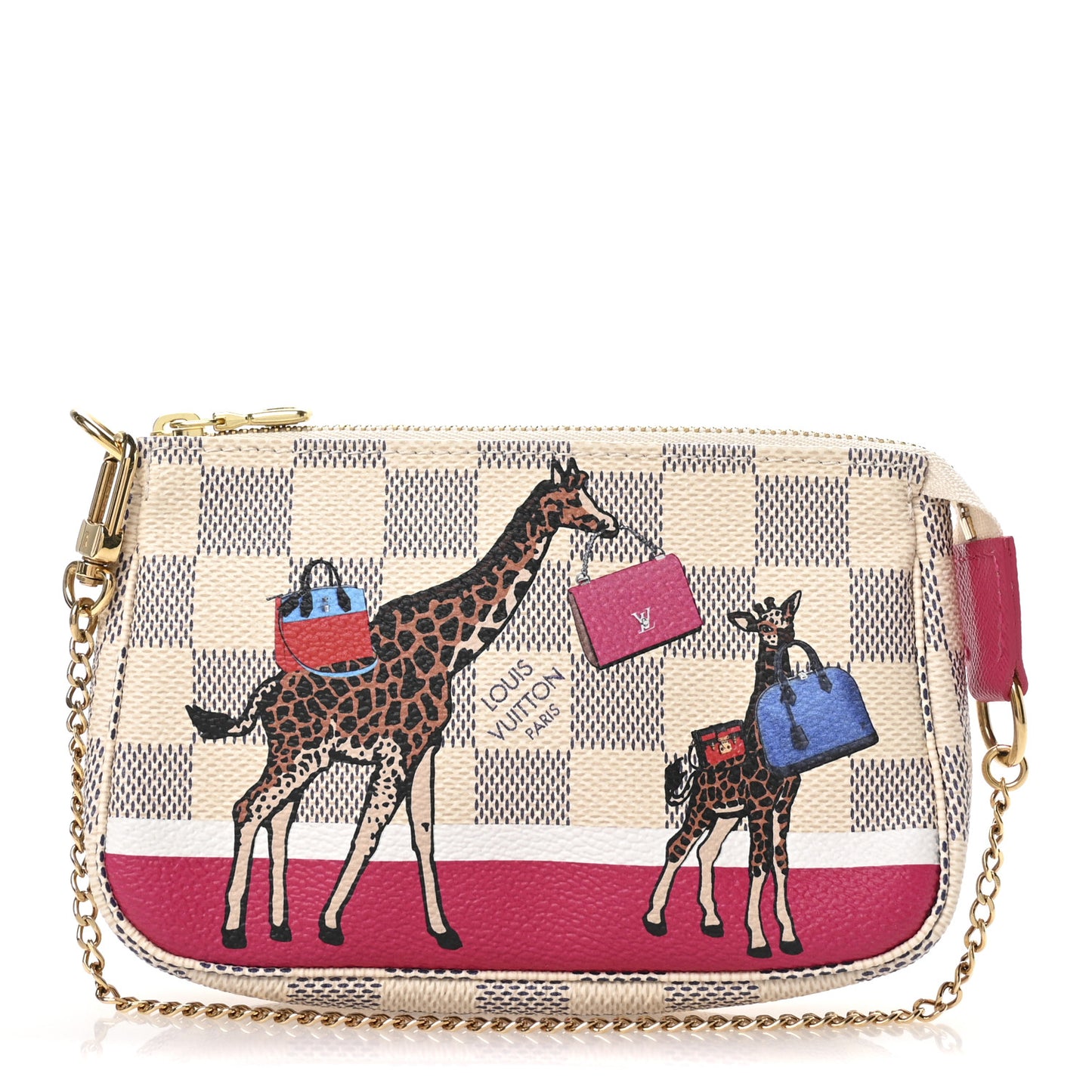 Damier Azur 2017 Christmas Animation Mini Pochette Accessories