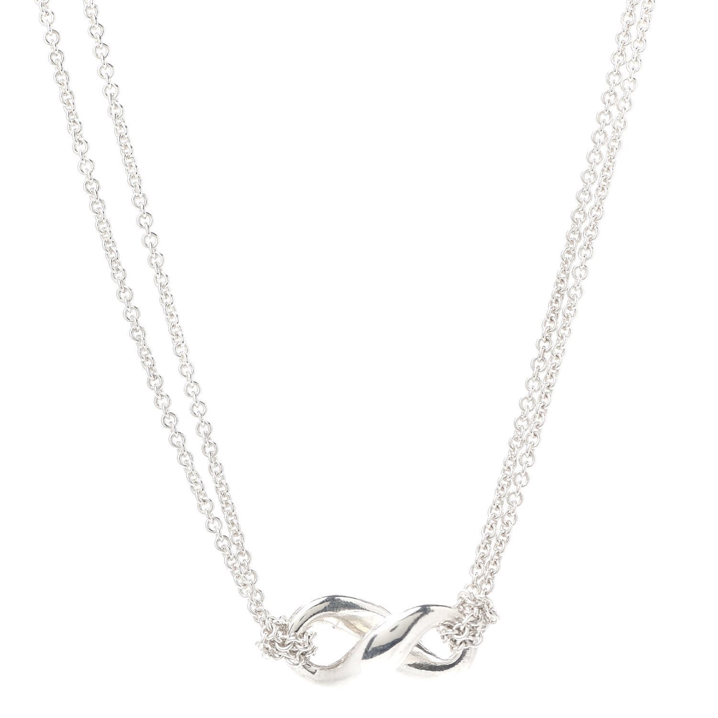 Sterling Silver Figure 8 Pendant Necklace