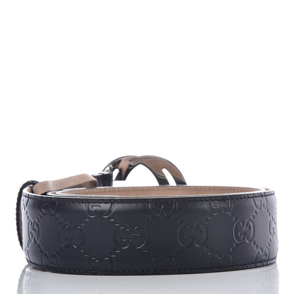Gucci Guccissima Signature Interlocking G 40mm Belt 90 36 Blue 3 of 10