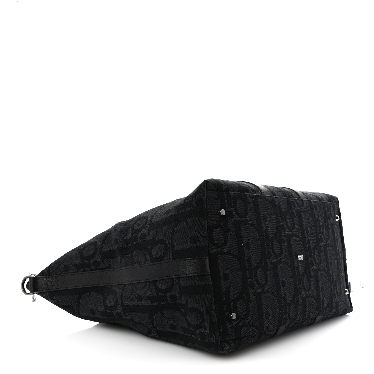Christian Dior ブラックパーティーバッグ Christian Dior Maxi Oblique Jacquard Weekender 45 Black 1693514