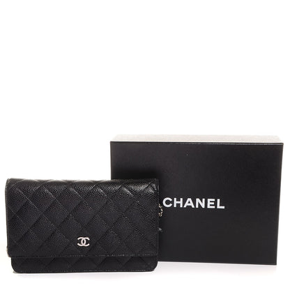 Chanel Caviar Quilted Wallet On Chain WOC Black 5 of 9