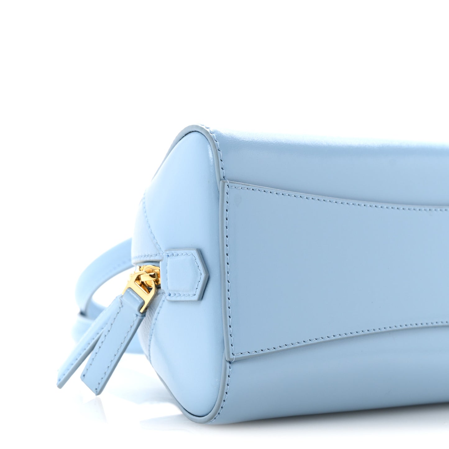 Box Calfskin East West Mini Antigona Light Blue