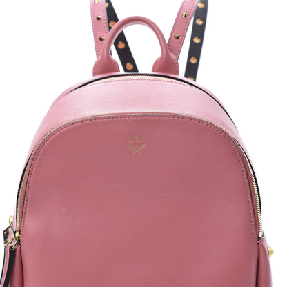 MCM Calfskin Mini Duchess Polke Studs Backpack Pink 8 of 16