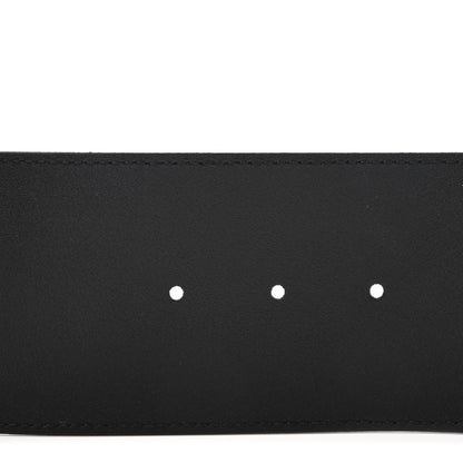 Gucci Moon Calfskin Pearl Double G 70mm Belt 85 34 Black Cream 4 of 5