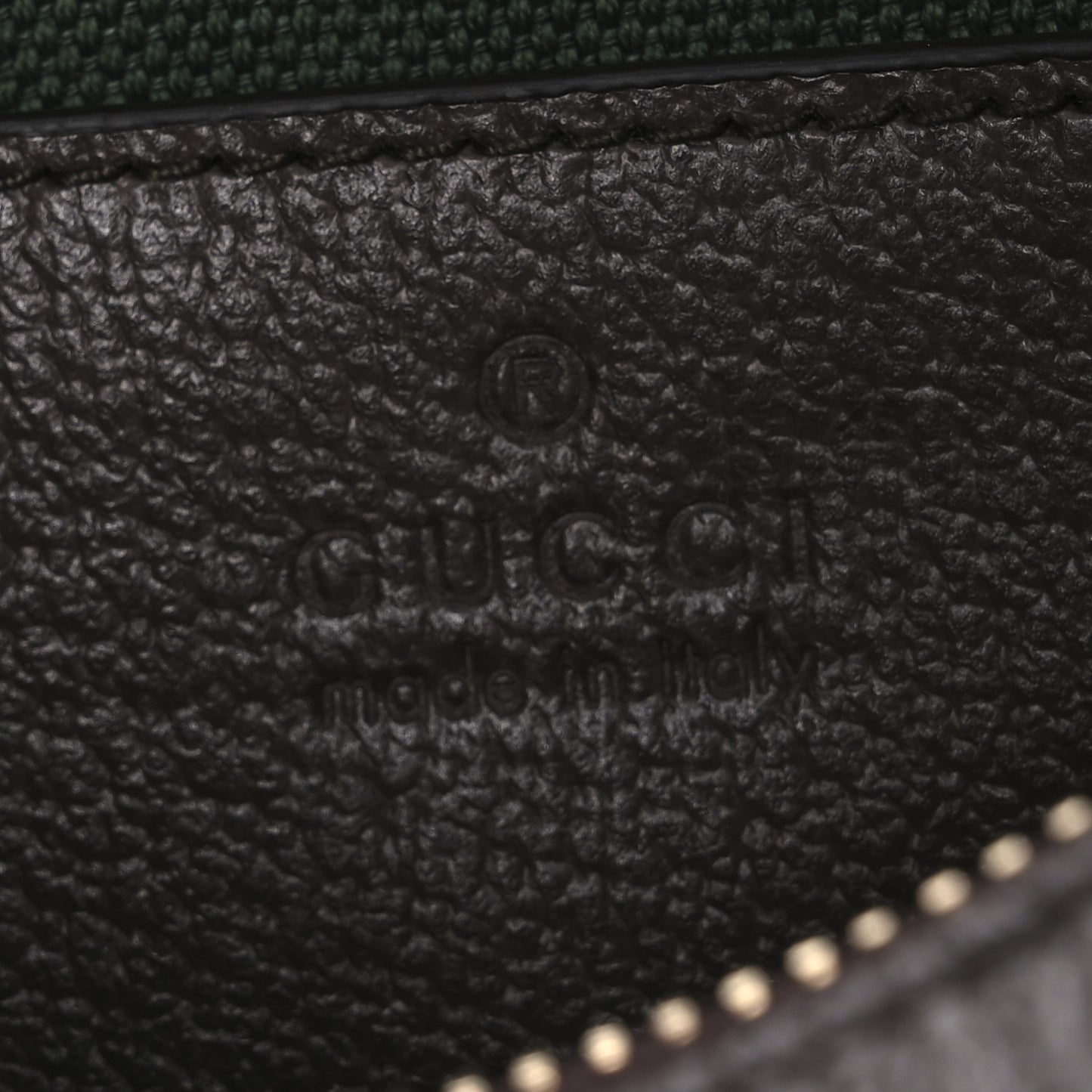 GG Supreme Monogram Textured Dollar Calfskin Web Mini Ophidia Shoulder Bag Beige Ebony New Acero