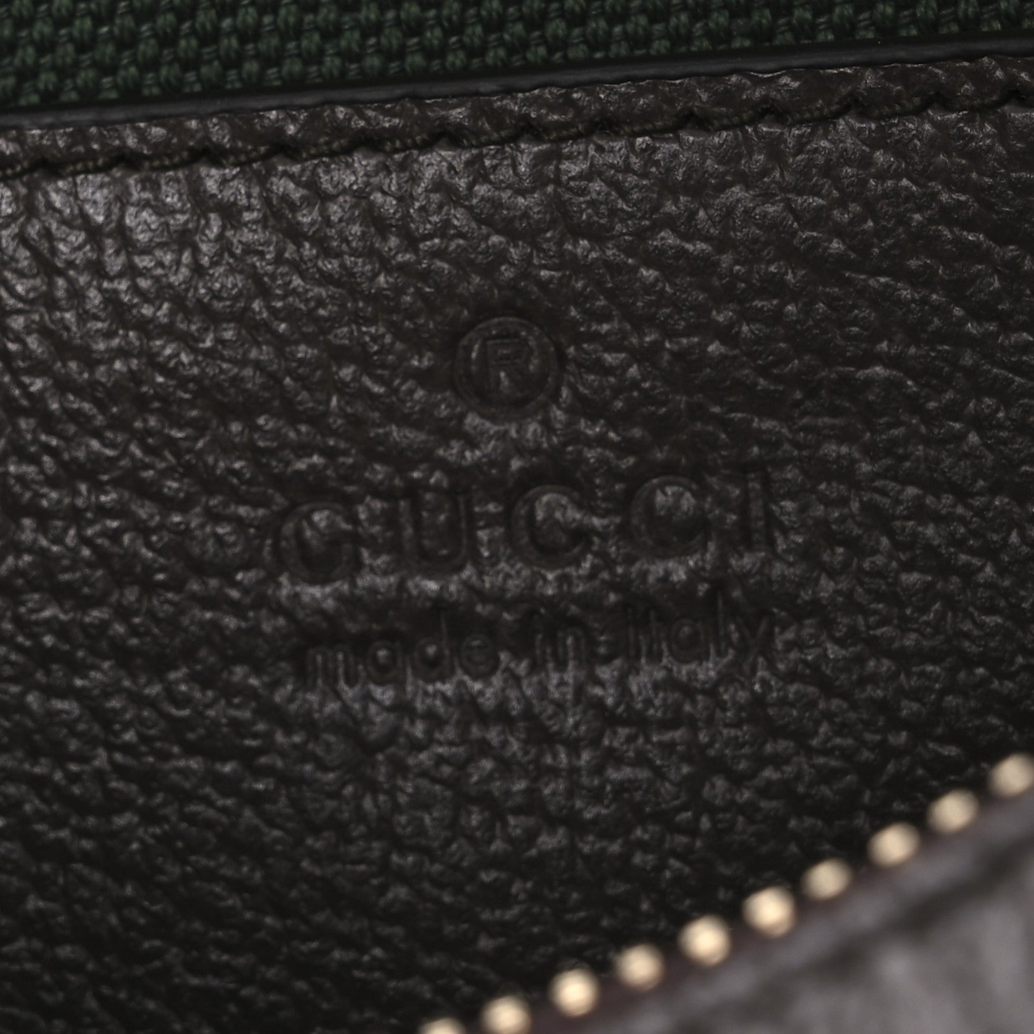 Gucci GG Supreme Monogram Textured Dollar Calfskin Web Mini Ophidia Shoulder Bag Beige Ebony New Acero 6 of 12