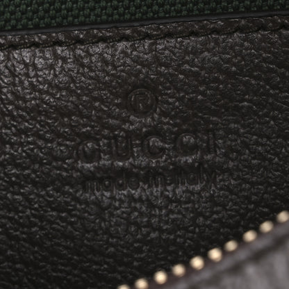 Gucci GG Supreme Monogram Textured Dollar Calfskin Web Mini Ophidia Shoulder Bag Beige Ebony New Acero 6 of 12