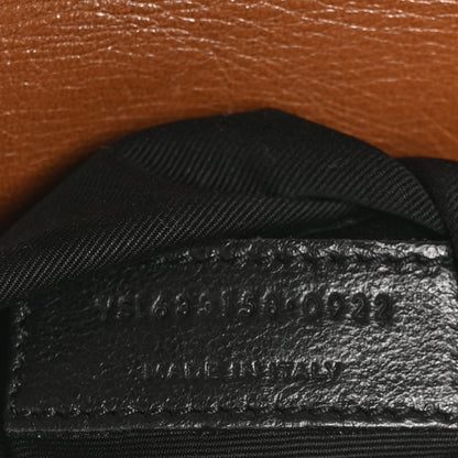 Saint Laurent Crinkled Calfskin Matelasse Monogram Medium Niki Chain Satchel Caramel 7 of 10
