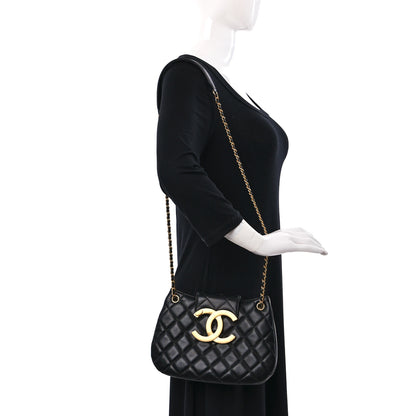 Chanel Lambskin Quilted CC Messenger Black 2 of 9