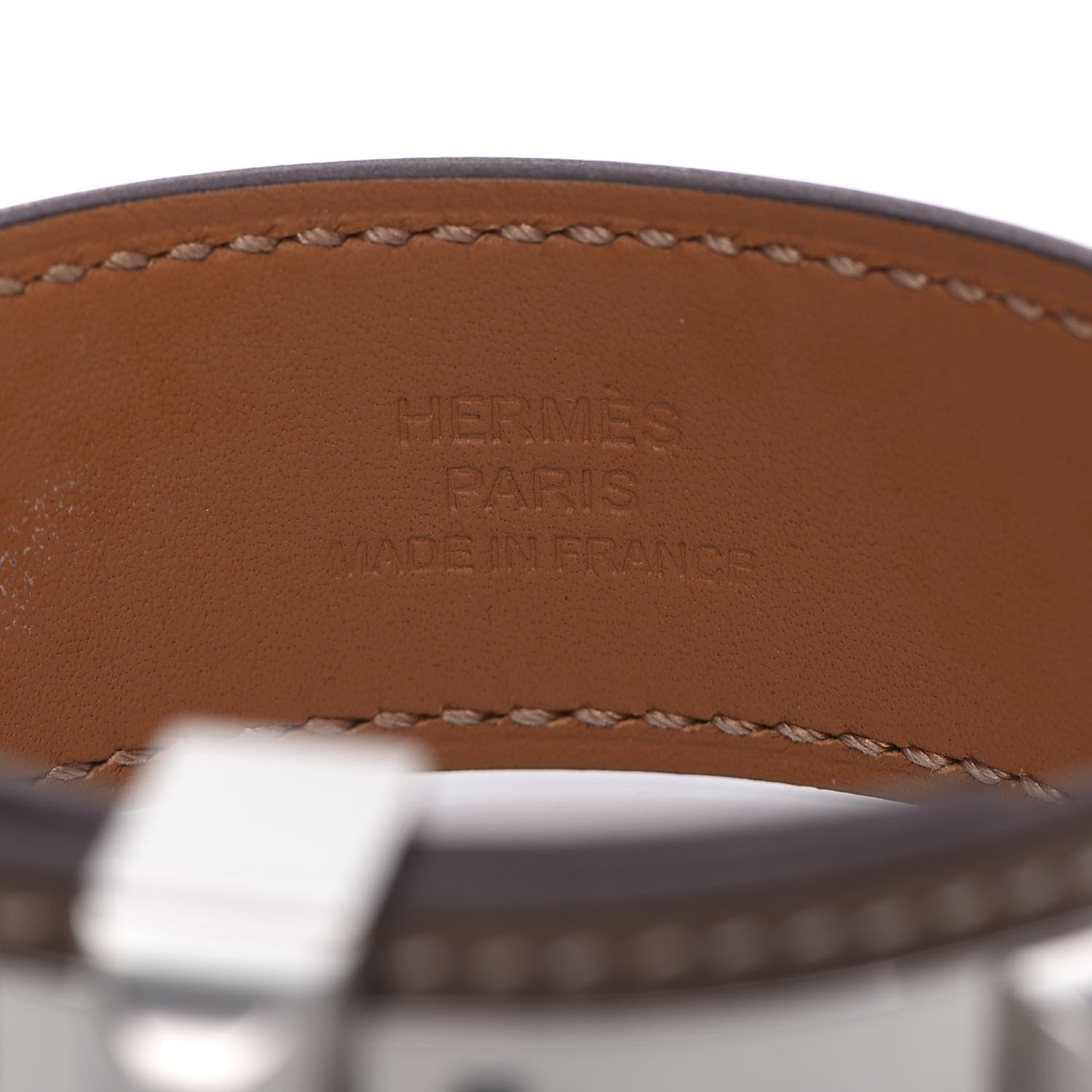 Hermes Swift Collier de Chien CDC 24 Bracelet T3 Etoupe 4 of 7