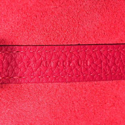 Hermes Taurillon Clemence Swift Eclat Picotin Lock 18 PM Framboise Rouge Sellier 7 of 10