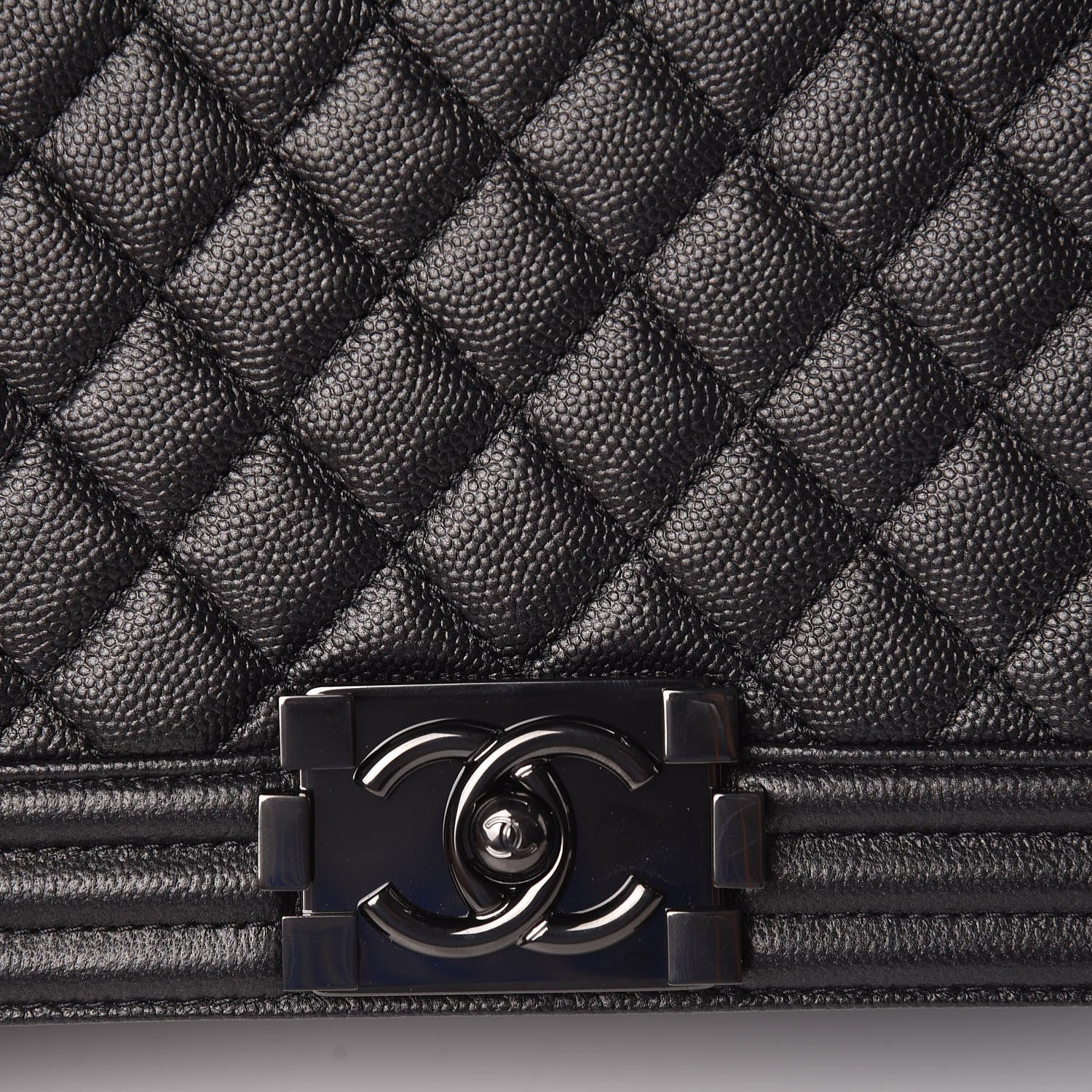 Chanel Caviar Quilted New Medium Boy Flap So Black 10 of 11