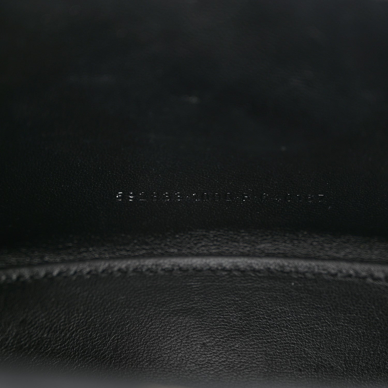 Balenciaga Shiny Calfskin Crocodile Embossed Hourglass Top Handle Bag XS Black 7 of 10