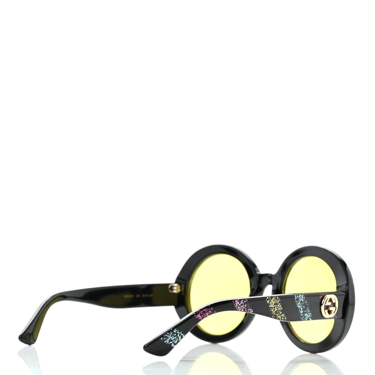 Acetate Round Glitter GG0319S Sunglasses Rainbow