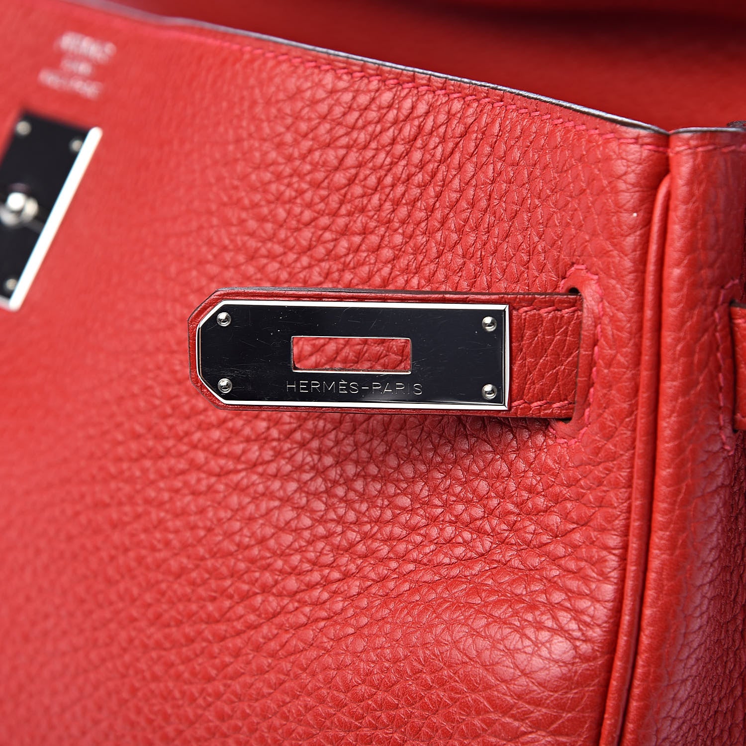 Hermes Taurillon Clemence Retourne Kelly 35 Rouge Garance 7 of 35