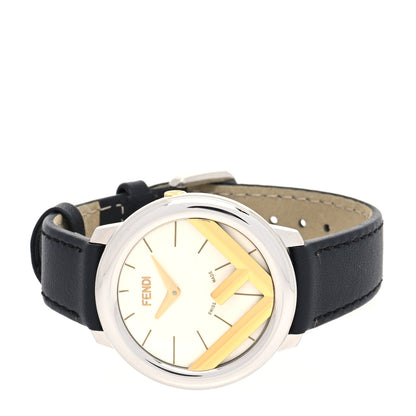 Fendi Stainless Steel Calfskin 36mm Run Away Quartz Watch 2 of 5