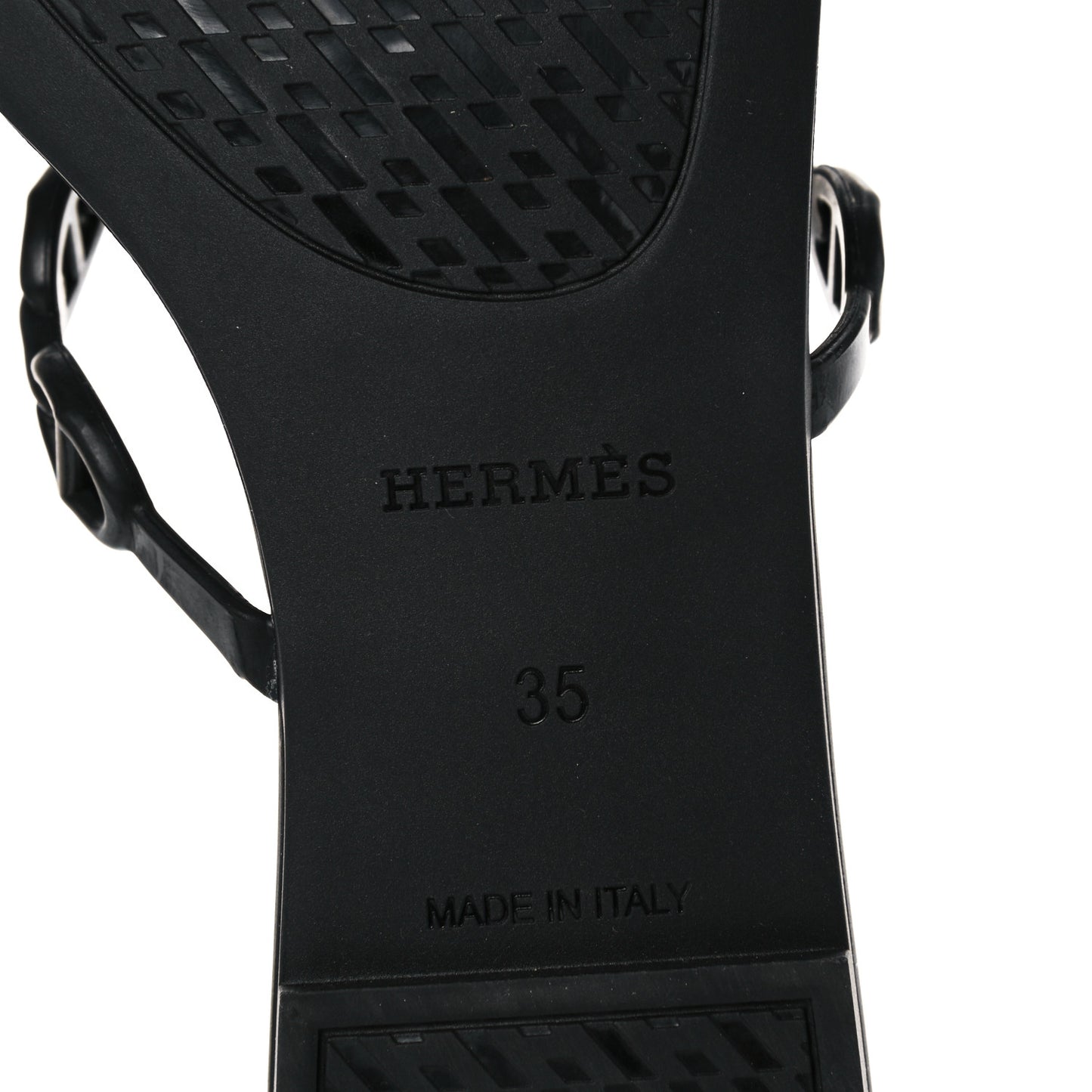 Rubber Chaine d'Ancre Rivage Sandals 35 Black