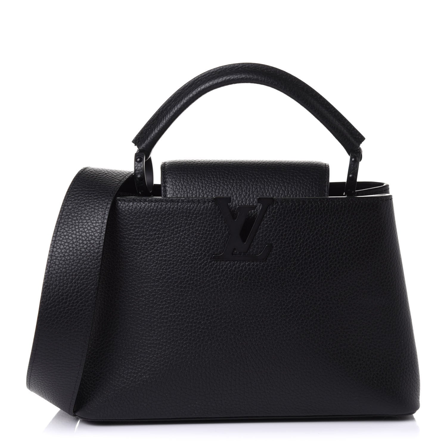 Louis Vuitton Taurillon Capucines BB Matte Black 1 of 8