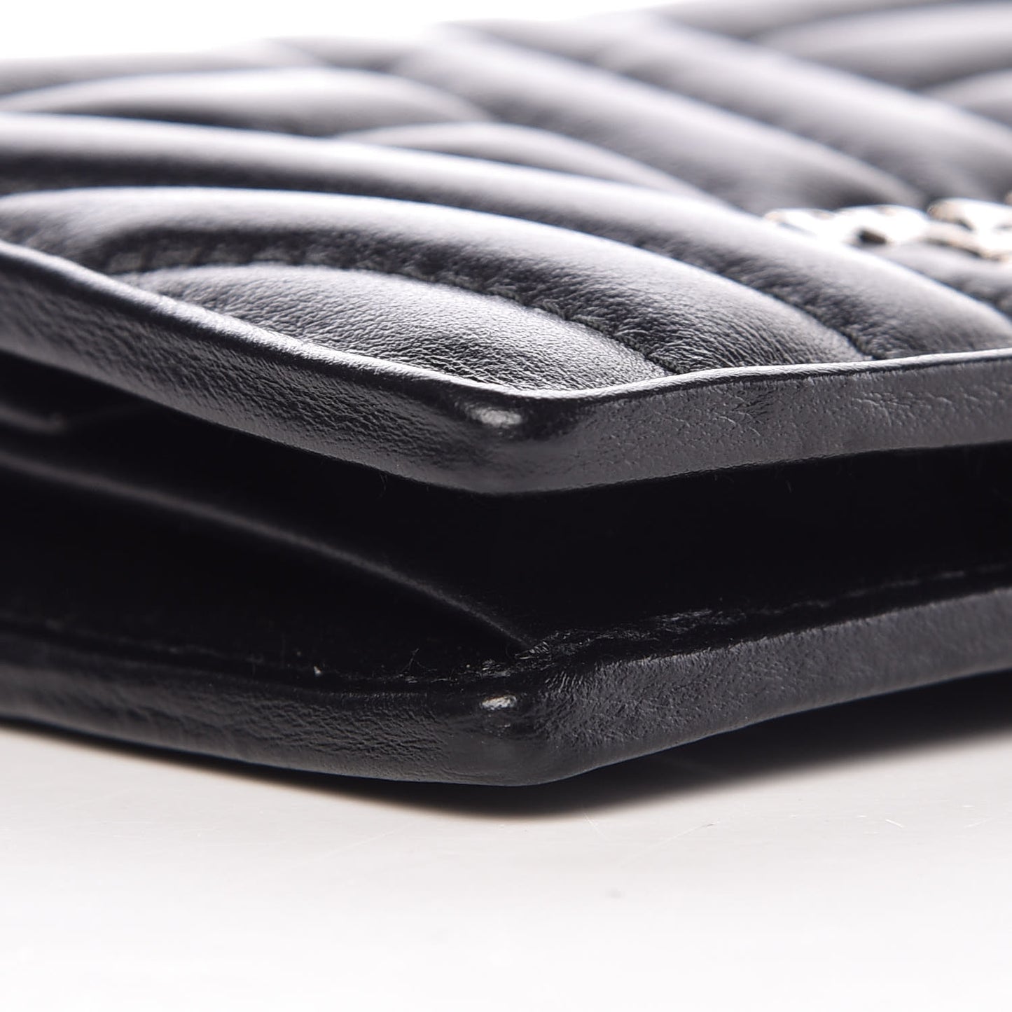 Soft Calfskin Impunture Diagramme Wallet Black