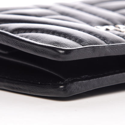 Prada Soft Calfskin Impunture Diagramme Wallet Black 8 of 10