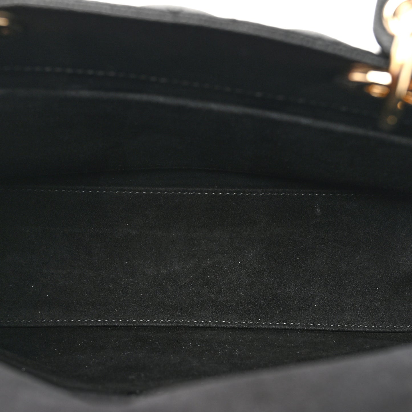 Grained Calfskin Cannage Medium Lady Dior Black