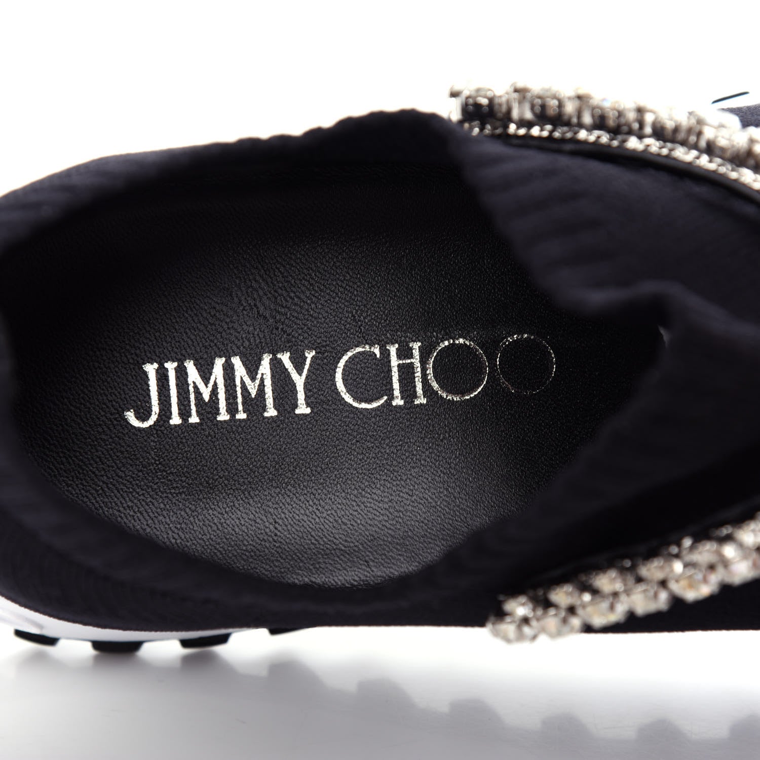 Jimmy Choo Knit Crystal Verona Sneaker 37.5 Black 8 of 10